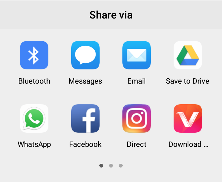 An example of a native share